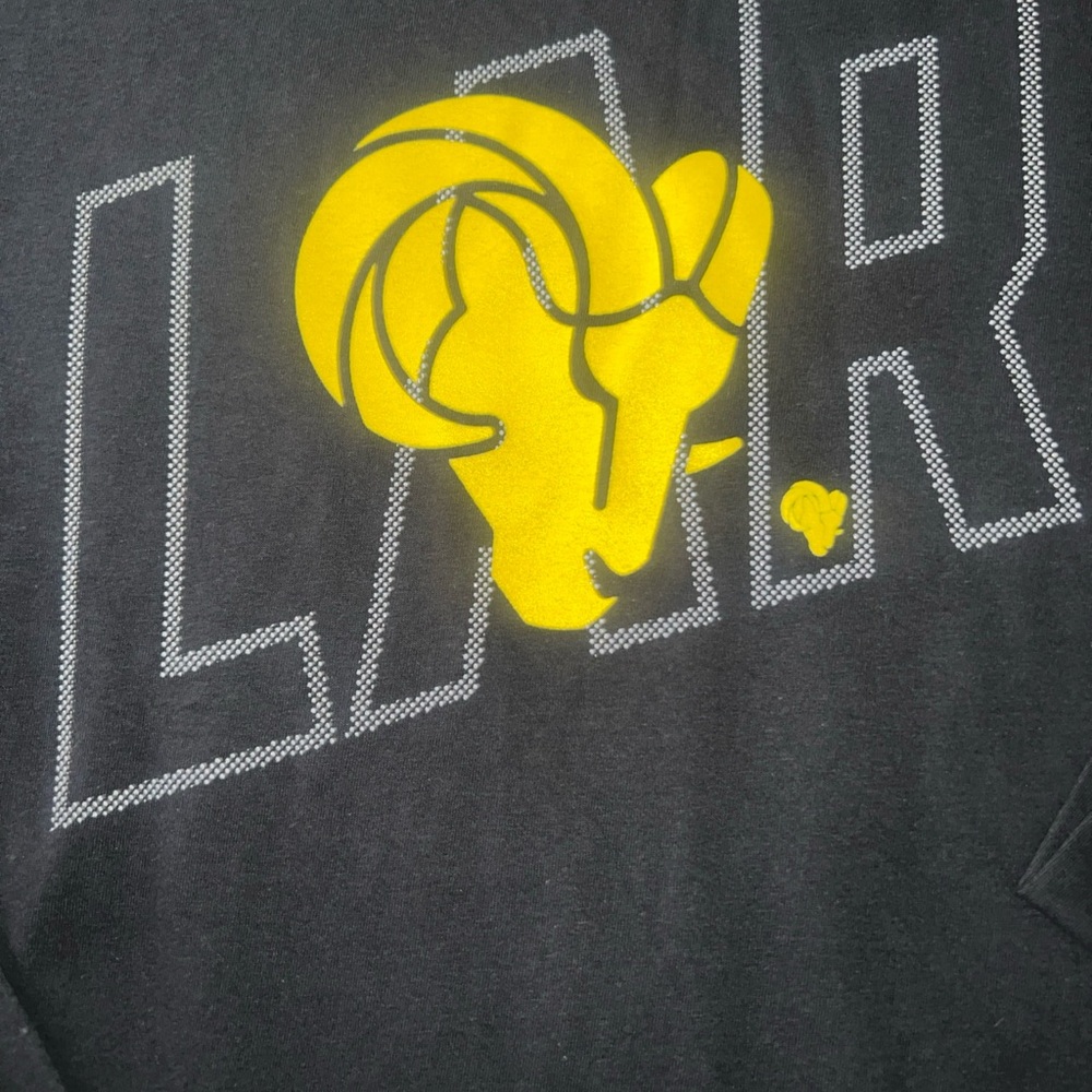 Los Angeles Rams NFL Team Apparel Long Sleeve T Shirt Black Sz XL NWOT!